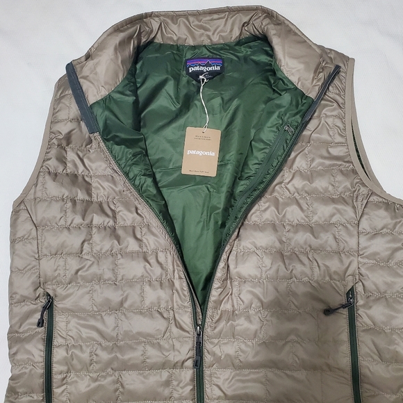 Patagonia Nano Puff Packable Vest Seabird Grey Mens XL NEW - Picture 2 of 11